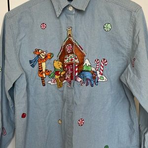 Vintage Disney Catalog Pooh and friends button down